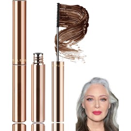 Brown Mascara for Older Women 60 Plus,Tubing lash mascara for mature ladies Waterproof Lasting Smudge-proof,For Sensitive Eyes & Aging Lashes,Telescopic Mascara Volume and Length for older women