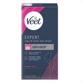 Veet Expert Legs & Body Wax Strips for Normal Skin 40 Strips