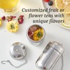 316L Stainless Steel Fruit Infuser for Water Bottles & Pitchers