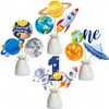 30pcs First Trip Around The Sun Centerpieces Sticks for Outer