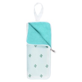 QUARKZMAN Umbrella Bags for Wet Travel Umbrellas Portable Cover Carry Bag Case for Compact Foldable Umbrellas Travel Home Outdoor White, Light red