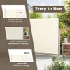 vidaXL Outdoor Privacy Solution - Patio Retractable Side Awning -