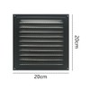 Square Ventilation Grille, Black Metal Square Ventilation Grille Stainless Steel