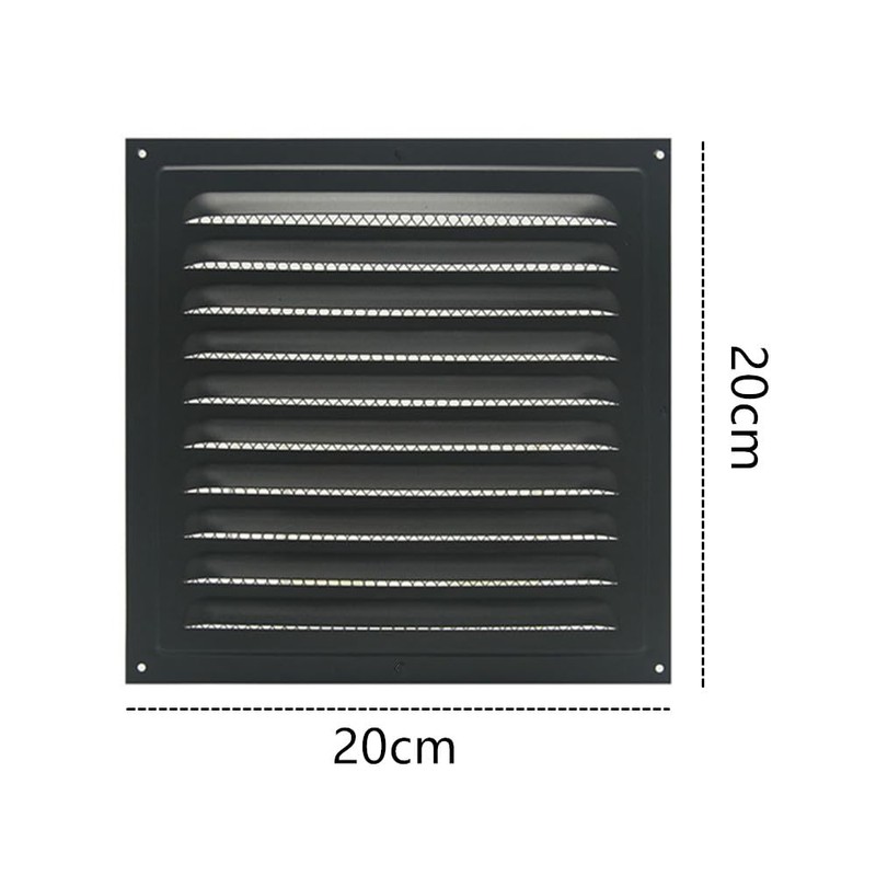 Square Ventilation Grille, Black Metal Square Ventilation Grille Stainless Steel