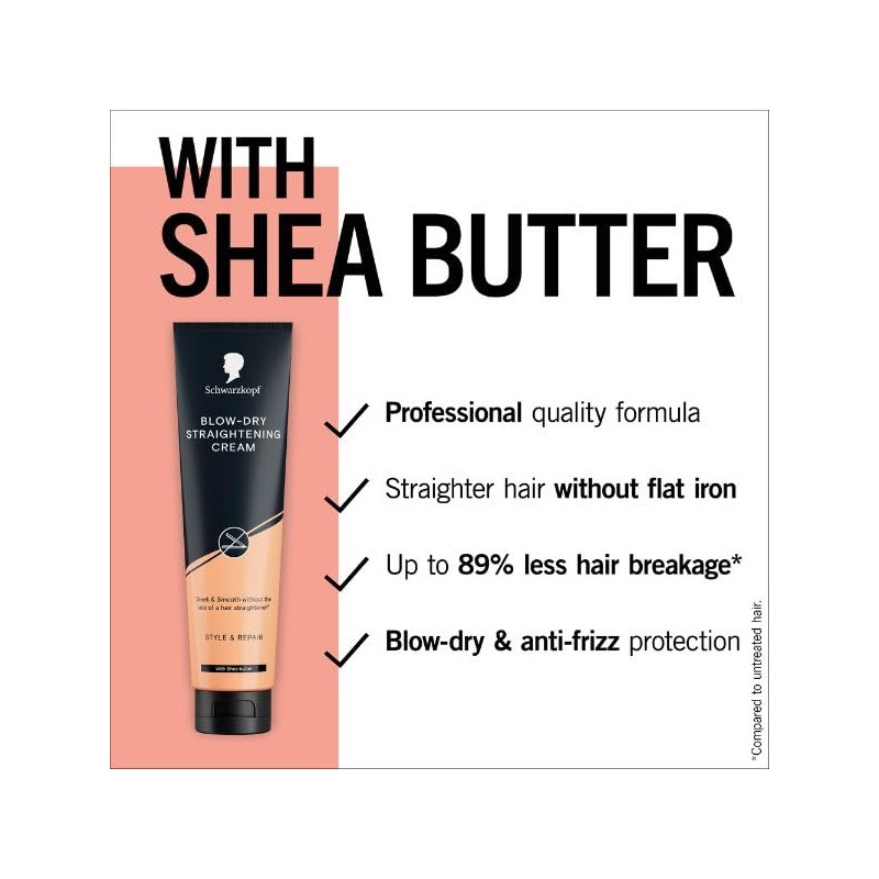Schwarzkopf Blow-Dry Straightening Cream - 150 ml