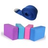 Kisangel Yoga Blocks Stretch Belt Set High Density Eva Yoga