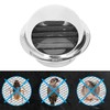 Round Air Vent, Extractor Wall External Vent Cover with Screen
