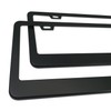 Anti Theft License Plate Frames, Matte Black, Security Screws
