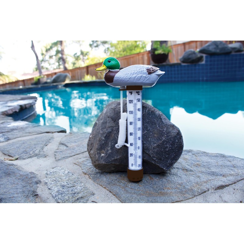 Poolmaster Easy-Read Floating Swimming Pool, Pond and Spa Thermometer, Mallard