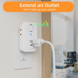 AIDA Wireless Doorbell, Self-powered Doorbell with Extra Socket, No Battery Required Push Button, Cordless Door Bell Ringer, 5 Volume Levels with 32 Doorbell Chimes (White, 1 Button & 2 Receiver)