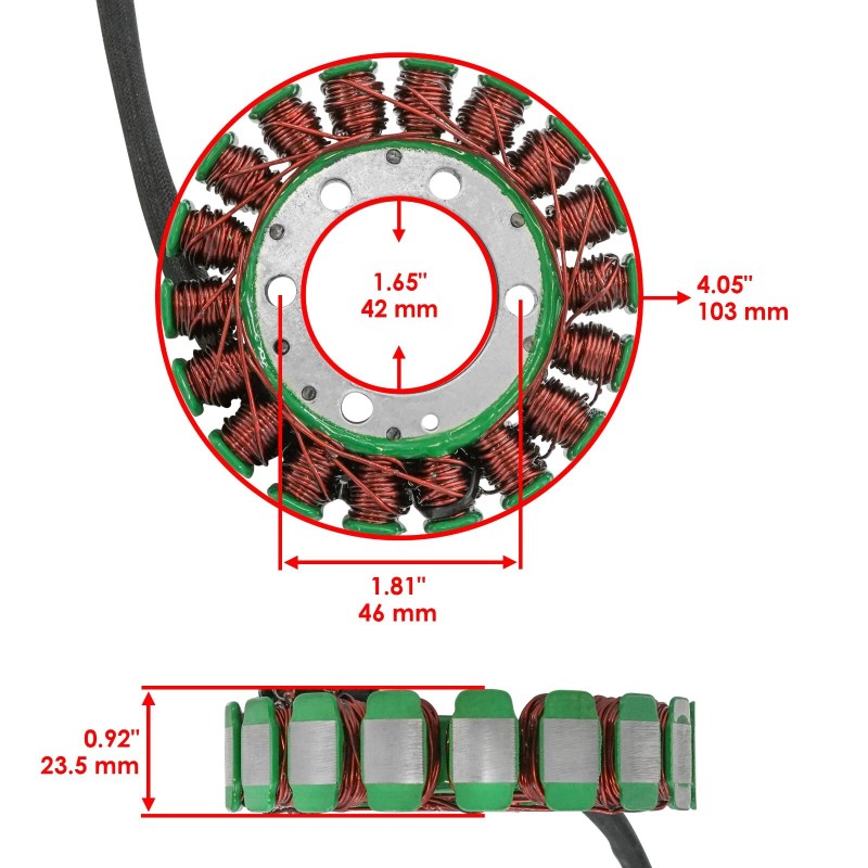 Caltric Stator and Gasket fits Yamaha V Star 250 XV250