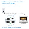 FIRMERST 1875W Flat Plug Extension Cord 3 Feet 14 AWG