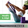Gaiam - Kit de Yoga: Bloques y Correa, Accesorios para
