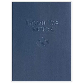 ComplyRight Tax Presentation Folder, Income Tax Return", Blue, 9" x 12", Pack of 100