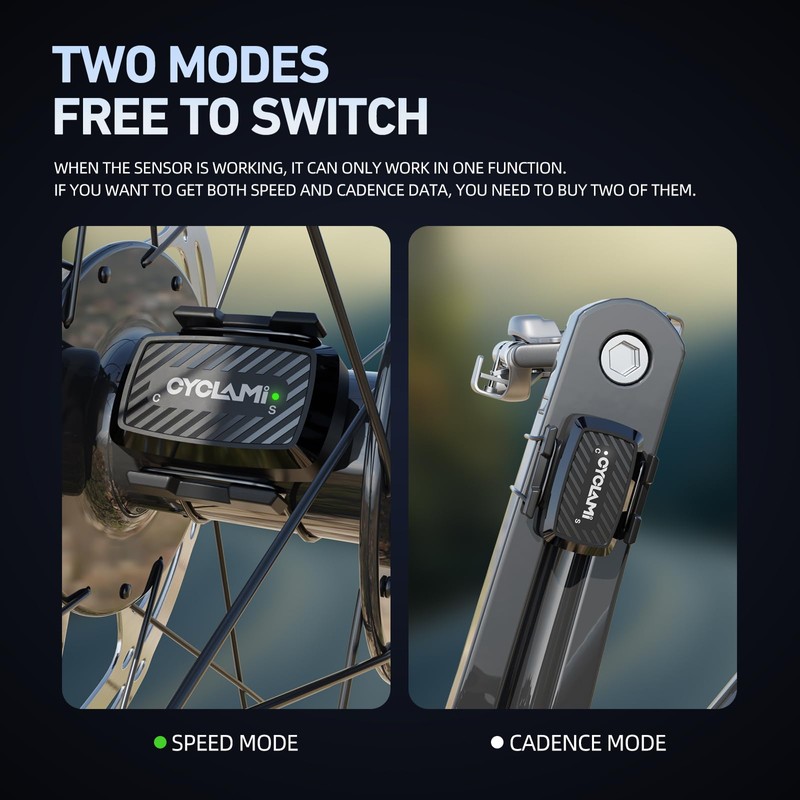 Cycling Speed Sensor and Cadence Sensor, Bluetooth & ANT+ Wireless