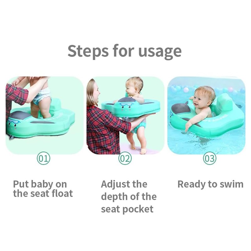 Mambobaby seat Mambo Non Inflatable Baby Pool Float Mambobaby Solid