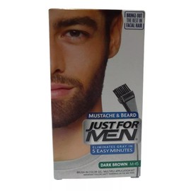 Just For Men Easy Brush-in Color For Mustache & Beard M-45 Dark Brown 1 Count 11509049049