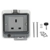 3 Hole Socket IP66 Waterproof UK Standard Socket Electrical Socket