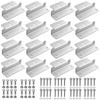 Anbte 16PCS Solar Panel Mounting Z Brackets, Aluminum Solar Panel