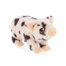 Deluxe Paws Plush Cuddly Soft Eco Wild Animals Toys 100% Recycled (Spotty Pig)