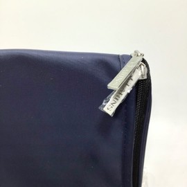 Clarins Men Navy Blue Toiletry Cosmetic Travel Bag Pouch w/ Hang- New in Package