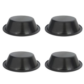 QJFCare 4 Pack Small Pie Baking Pans, 5 Inch Nonstick Mini Pie Plates, Small Round Carbon Steel Metal Pie Tins, Bakeware Individual Plate Baking Dish, Durable Pot Pie Tin -for Crust Tarts Pizza Bread