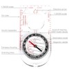 VANANA Outdoor Baseplate Ruler Map Scale Compass for Navigation Camping