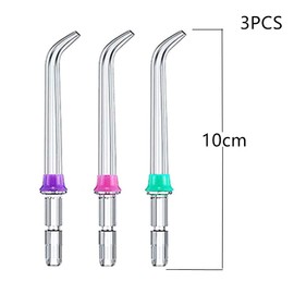 baixikly 3 Pieces Replacement Heads Replacement Classic Jet Tips Dental Water Jet Nozzle Accessories for Water Flossers (Like WP-100)
