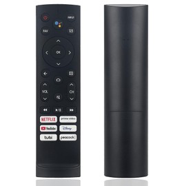 ERF3A90 Control remoto por infrarrojos para Hisense Android 4K QLED ULED Smart TV 43A53FUA 50A7500F 55A6H 65U6H 70A6G 75A6G 85U7H con 6 botones de acceso directo, sin función de voz