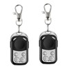 2PCS Universal Garage Door Opener Remote, 433MHz Key Fob with
