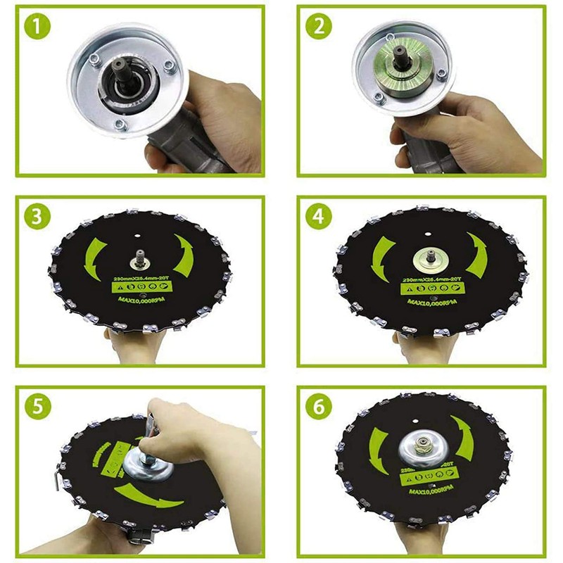 (2pack) Brush Cutter Blade Chainsaw Trimmer - 9 Inch 20