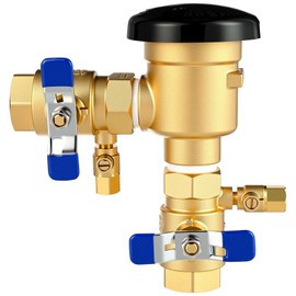 MorningRo 34-720A 1" 720A Brass Pressure Vacuum Breaker Assembly for Water Lines Valve Assembly Max 400 PSI Backflow Preventer Valve to Maintain Plumbing System Integrity (Blue)
