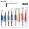 Oiieco 8 Pcs Self Centering Drill Bit Set, Hinge Drill