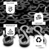 ANGIX 25 x S Shaped Gutter Hooks, Weatherproof & Reusable
