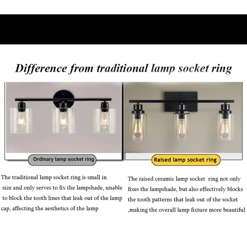 QMTSINEW Metal Lamp Shade Collar Rings, Light Socket Shade Ring