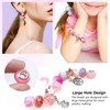 Toaob Pack of 100 European Beads 50 Styles Pink Large
