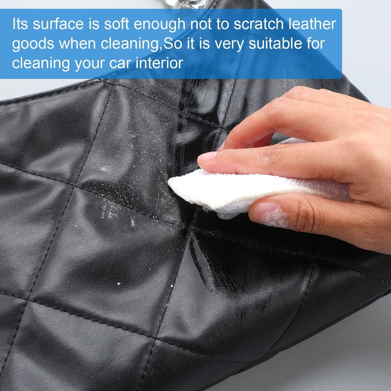 Gandeer 12 Pcs Interior Scrubbing Sponge for Leather Plastic Car