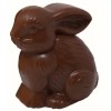 Fake Chocolate Bunny Rabbit Shaped Easter Plastic Candy Container Decor