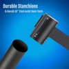Yaheetech Belt Stanchion Queue Barriers Security Pole Posts Crowd Control