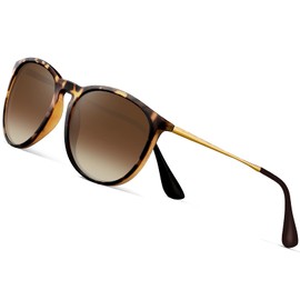 GEELUN Polarized Sunglasses Men and Women UV Protection Classic Sunglasses TR90 Frame UV400 Protection Sun Glasses (Leopard/brown)