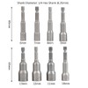8 Piece Socket Spanner Insert Socket 6-13 mm Shallho 1/4