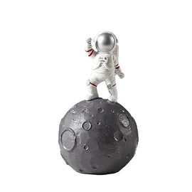 Gaolinci Astronaut & Planet Coin Bank, Money Box, Piggy Bank,Home Decoration, Space Theme Decorations for Kids Room