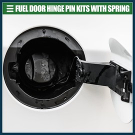 TUCKBOLD Fuel Door Spring Hinge Pin Kits, Filler Neck Housing Cover Fix Pin, for Ford F-150 2009-2014, for Mercury Milan, Stainless Steel, 4L3Z-9927936-BA, Black, 1 Set Automotive Parts