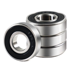 TOP-VIGOR 10 Pcs Pre-Lubricated Deep Groove Ball Bearing Rubber Cover Bearing Ball Bearings 608RS 8 * 22 * 7mm Bearing Steel Z1 Level