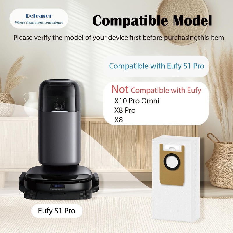 Replacement Dust Bag Compatible With Eufy Omni S1 Pro Robot