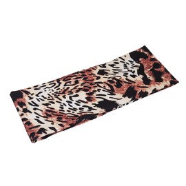 Leopard Headband Animal Print Hair Tie Brown Elasticated Sweatband Stretch Head Band Wrap Womens Mens Big Cat
