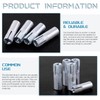 Cimeton 25Pcs 1/4'' Premium Iron Concrete Knurled Drop in Anchors
