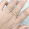 ReyFolop - Anillos de aniversario para mujer, anillo de plata