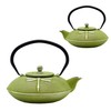 Cast Iron Teapot,SECHUDO Tea Kettle Coated with Enameled Interior for