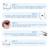 2 Pairs Dentures, Denture Cover/Denture, Plastic Denture Repair Tooth Face